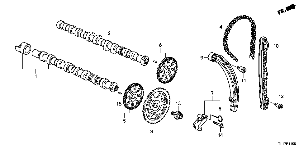 E-41 CAMSHAFT/CAM CHAIN (DIESEL)