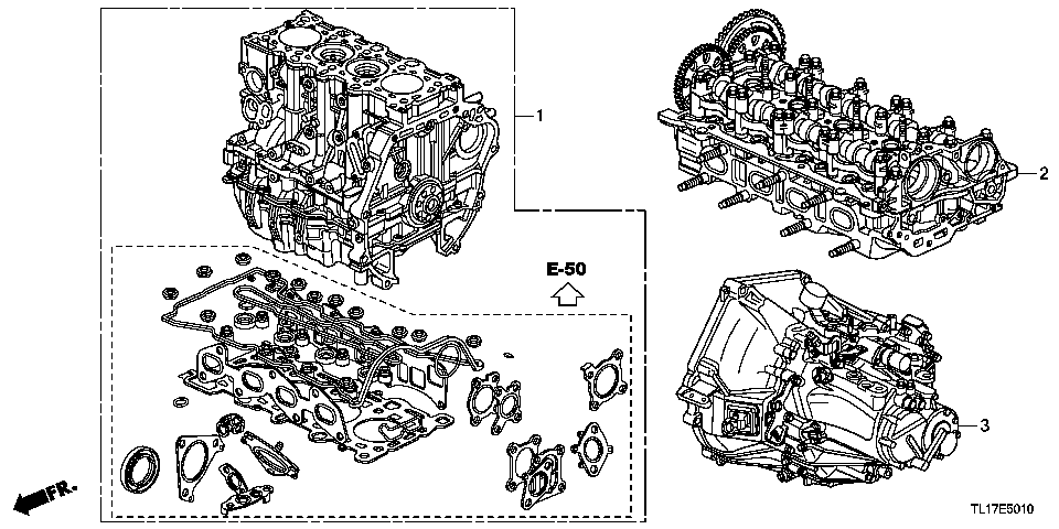 E-50-10 ENGINE ASSY./TRANSMISSION  ASSY. (DIESEL)