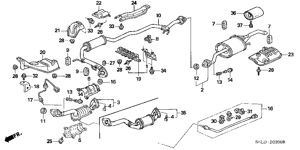 B-2 EXHAUST PIPE/SILENCER