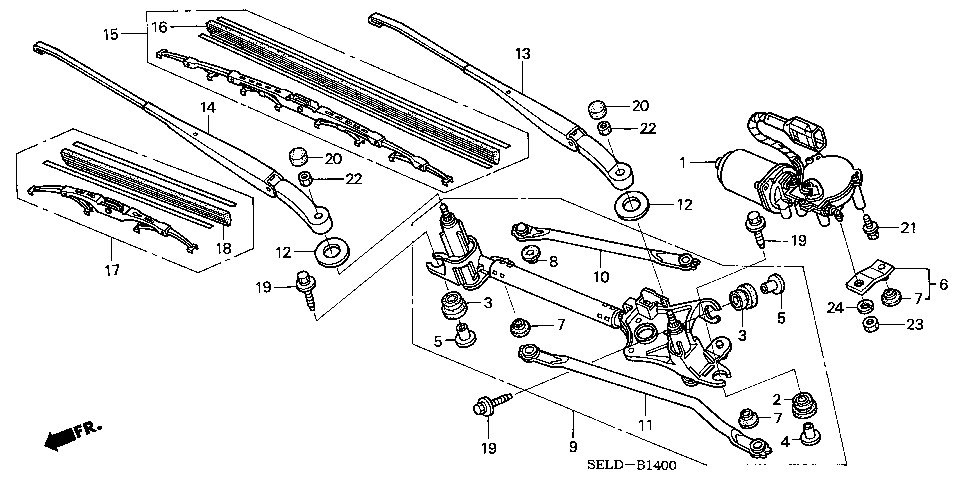 B-14 FRONT WIPER (LH)