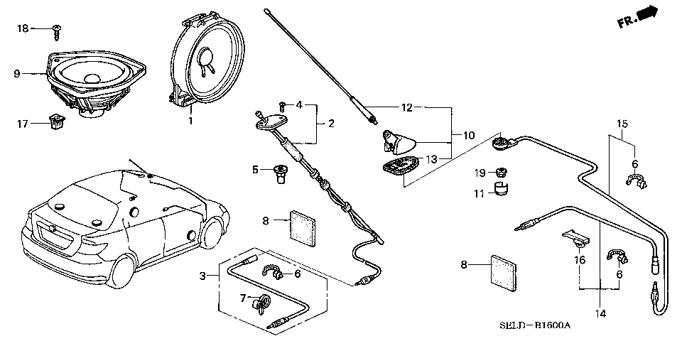 B-16 ANTENNA/SPEAKER (LH) (1)