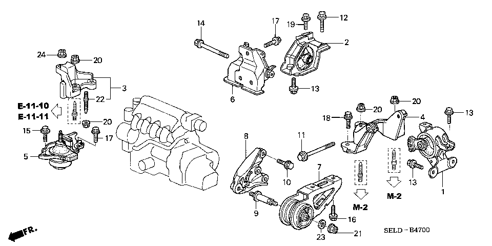B-47 ENGINE MOUNTS (MT)