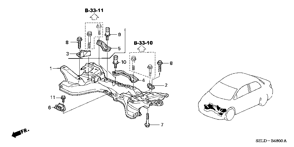 B-48 FRONT SUB FRAME