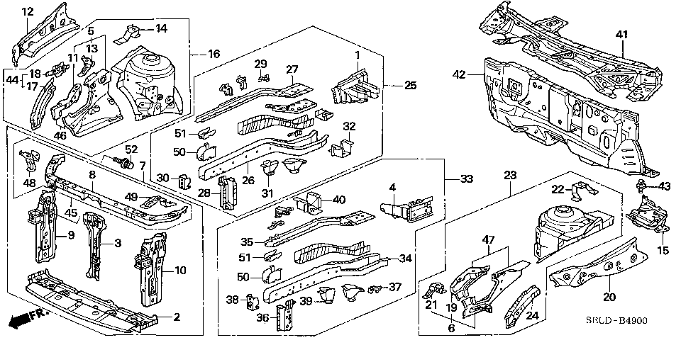 B-49 FRONT BULKHEAD/DASHBOARD