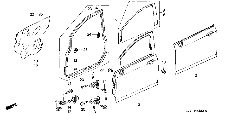 B-53-20 FRONT DOOR PANEL