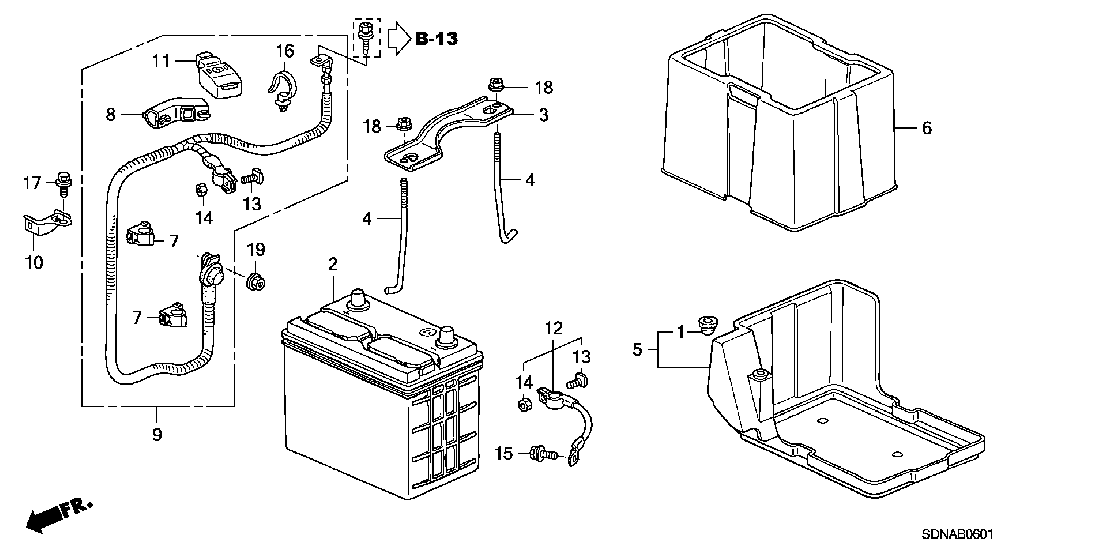 B  0601 BATTERY (V6)
