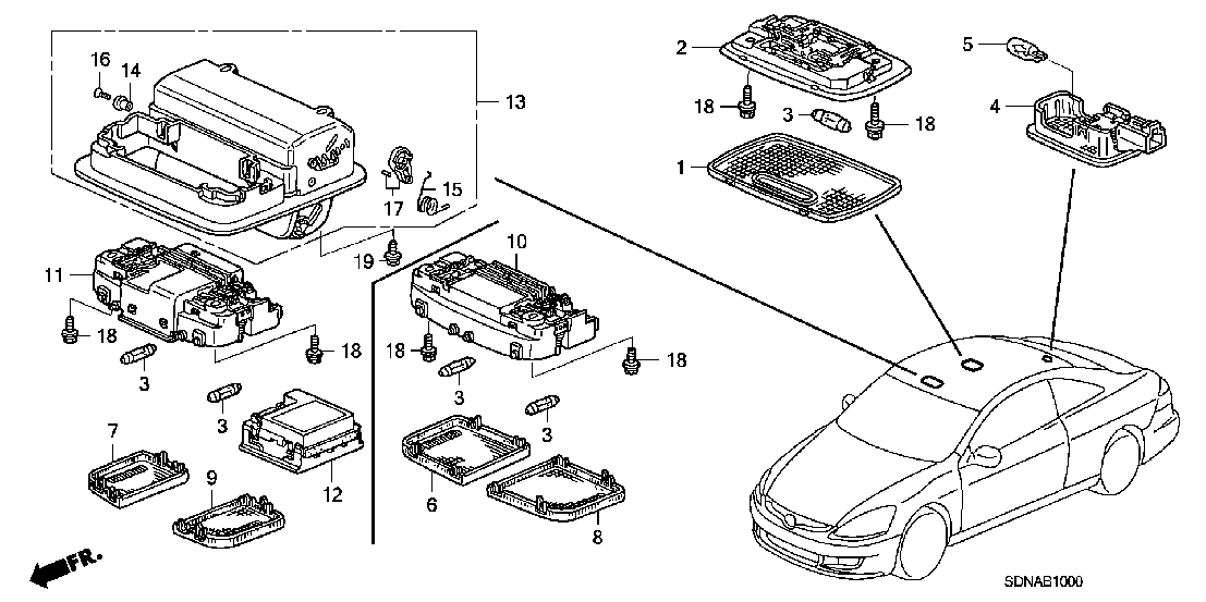 B  10 INTERIOR LIGHT
