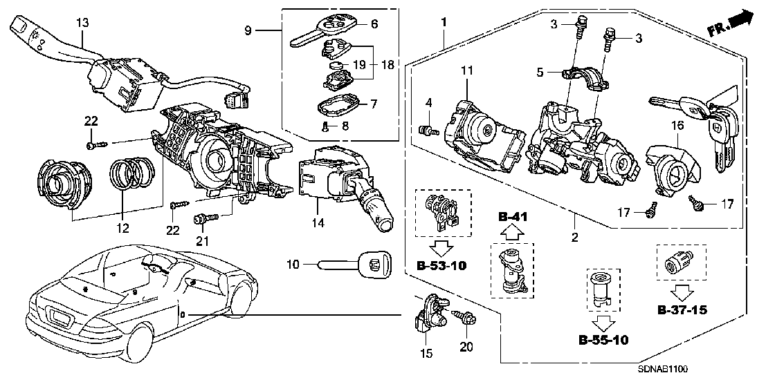 B  11 COMBINATION SWITCH
