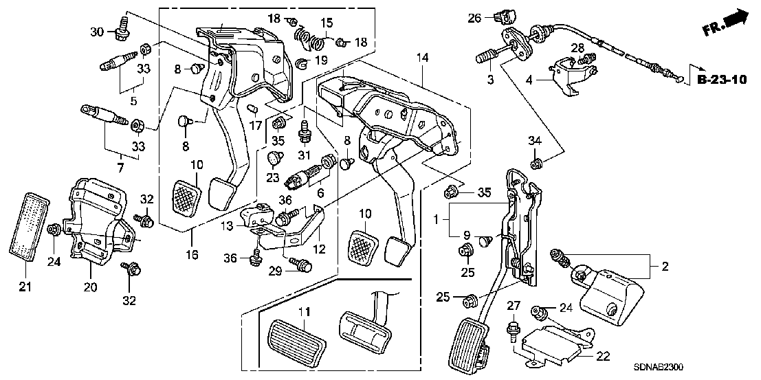 B  23 PEDAL
