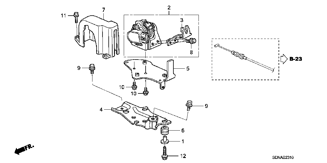 B  2310 ACCELERATOR SENSOR
