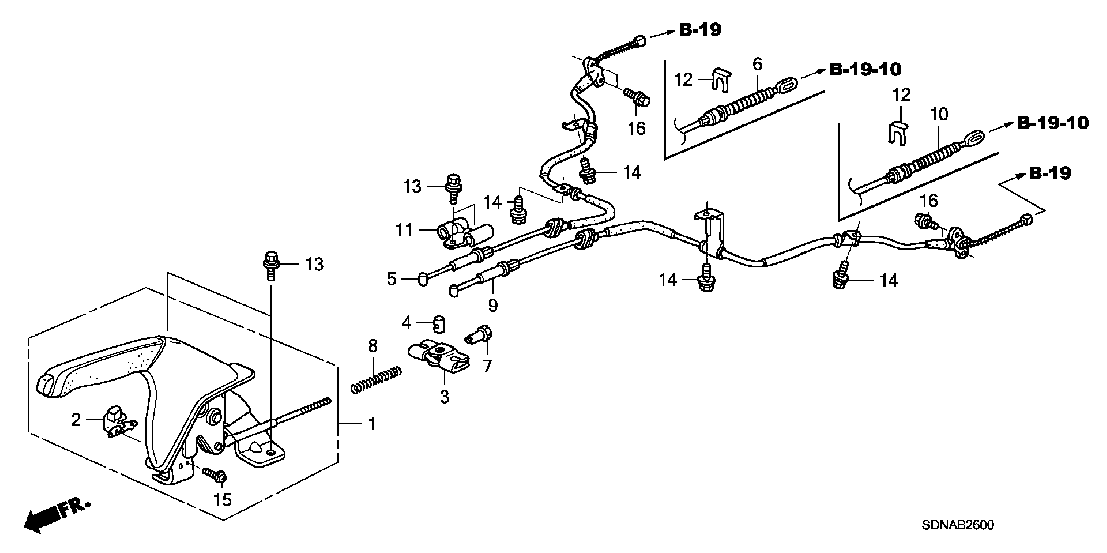 B  26 PARKING BRAKE
