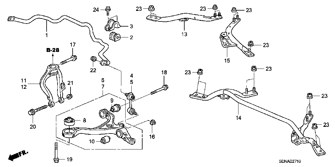 B  2710 FRONT LOWER ARM

