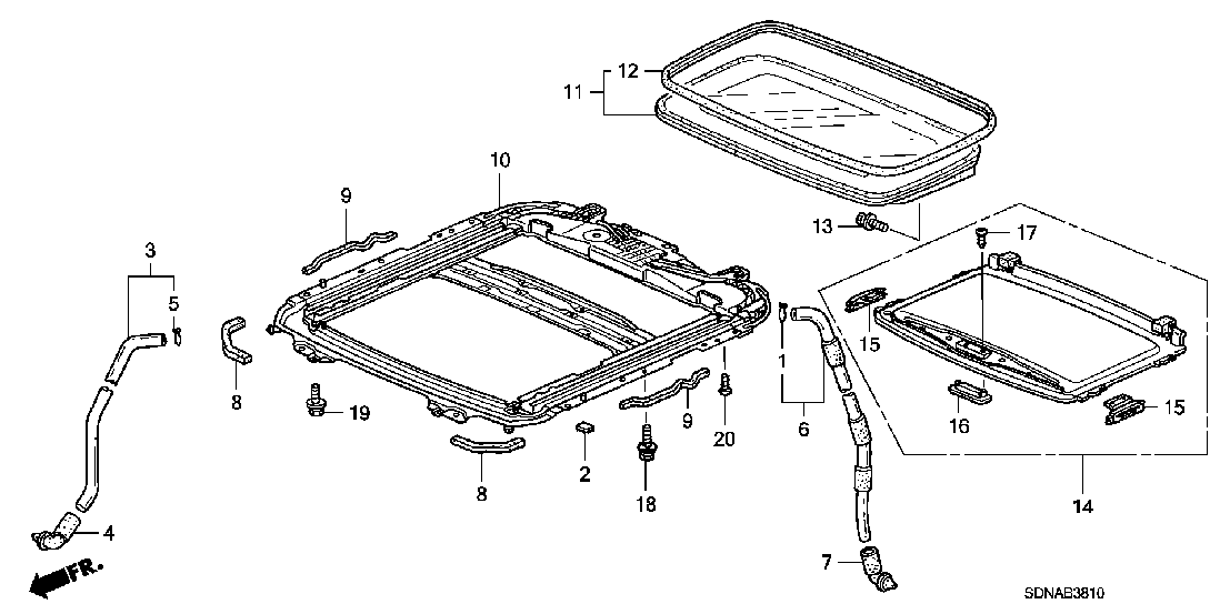 B  3810 SLIDING ROOF
