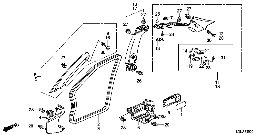 B  39 PILLAR GARNISH
