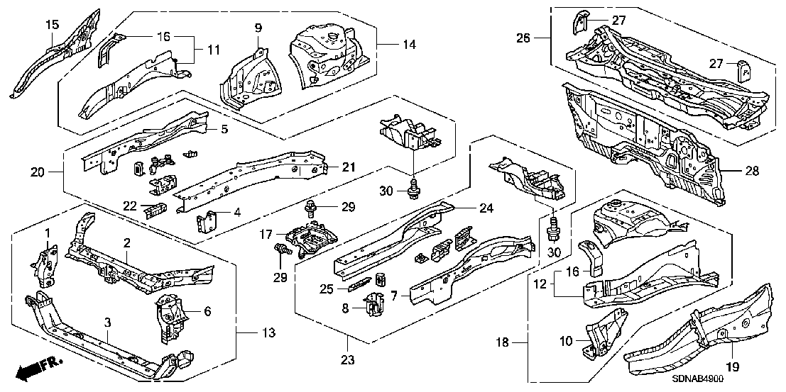 B  49 FRONT BULKHEAD - DASHBOARD
