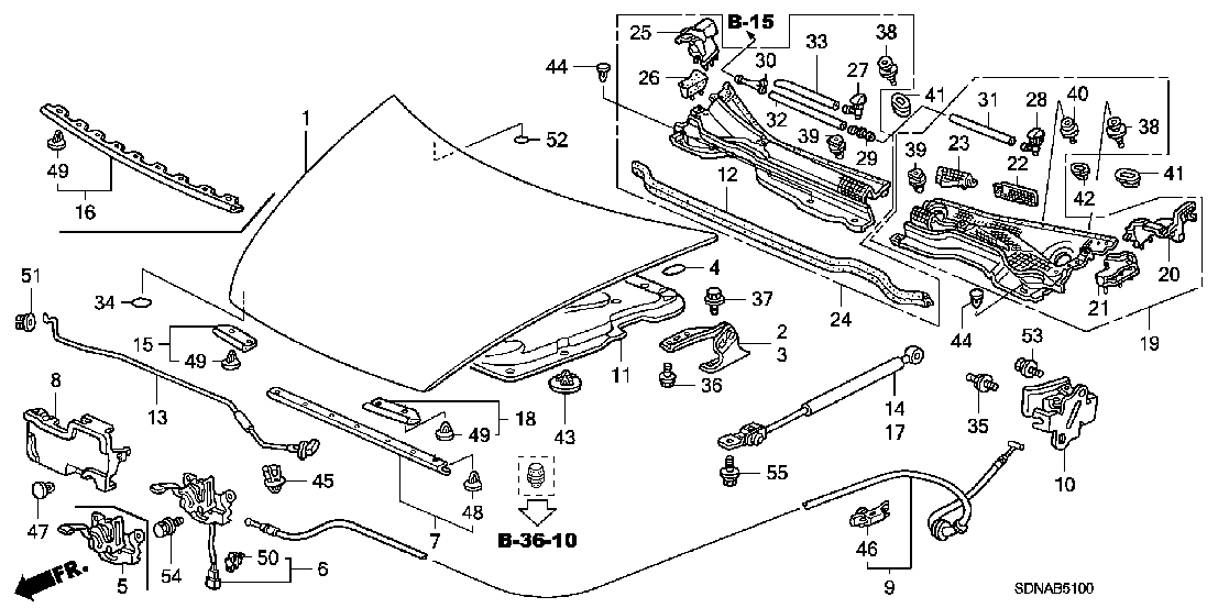 B  51 ENGINE HOOD
