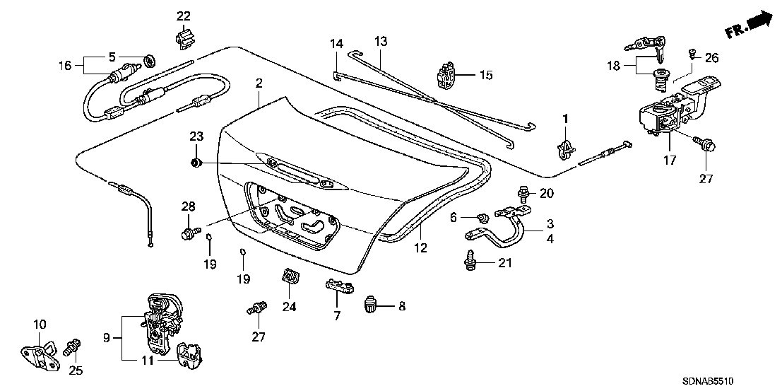 B  5510 TRUNK LID
