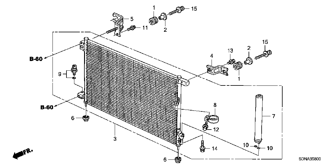 B  58 A/C CONDENSER

