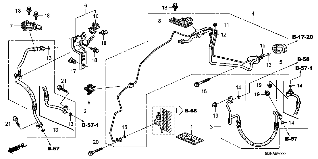 B  60 A/C HOSES - PIPES
