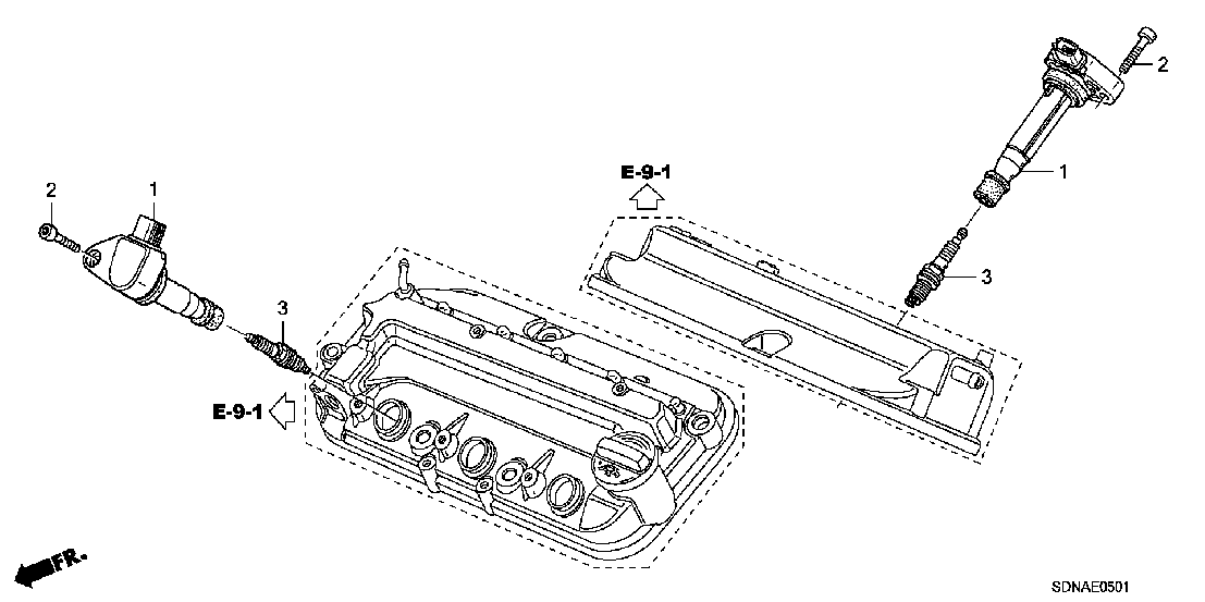 E  0501 IGNITION COIL (V6)

