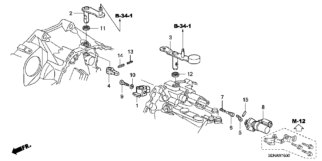 M  16 MT SHIFT ARM (V6)
