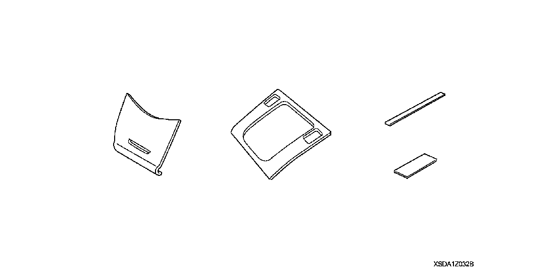 XIN1203 CENTER TRIM KIT (LEATHER)

