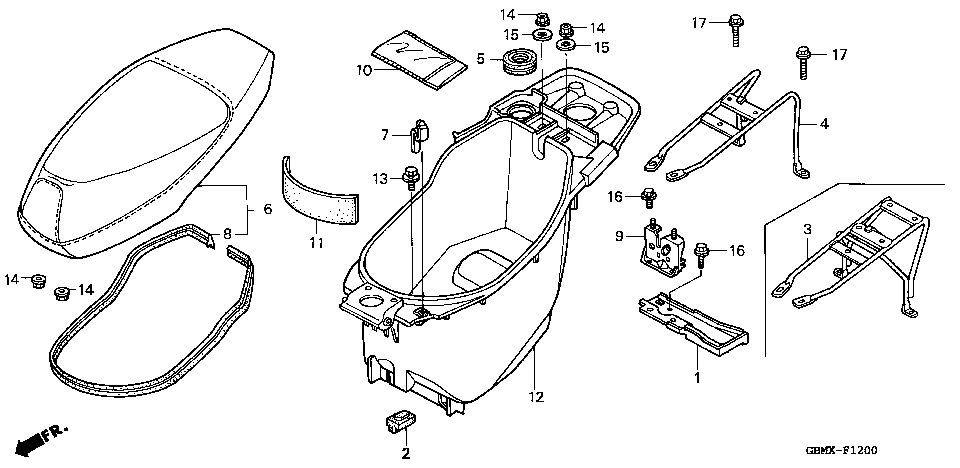 F-12 SEAT/LUGGAGE BOX