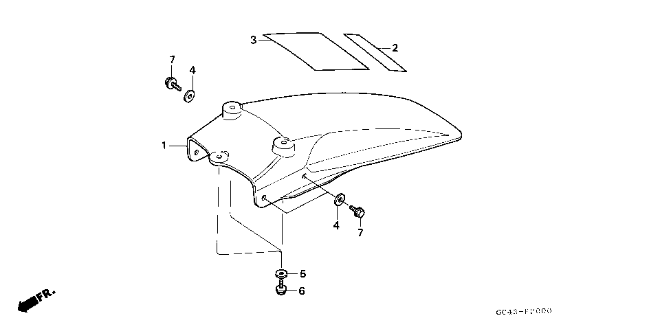 F-20 REAR FENDER