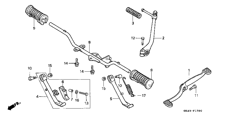 F-15 STEP/KICK ARM/ CHANGE PEDAL
