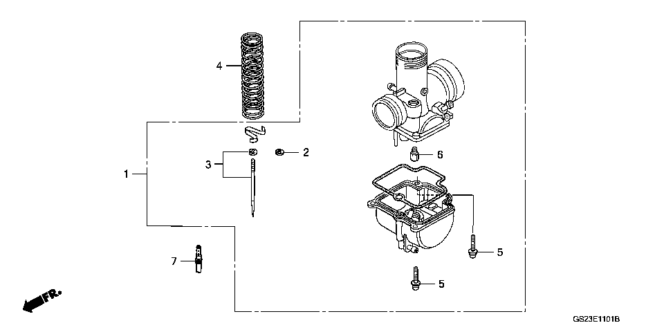 E-11-1 CARBURETOR OPTIONAL PARTS KIT