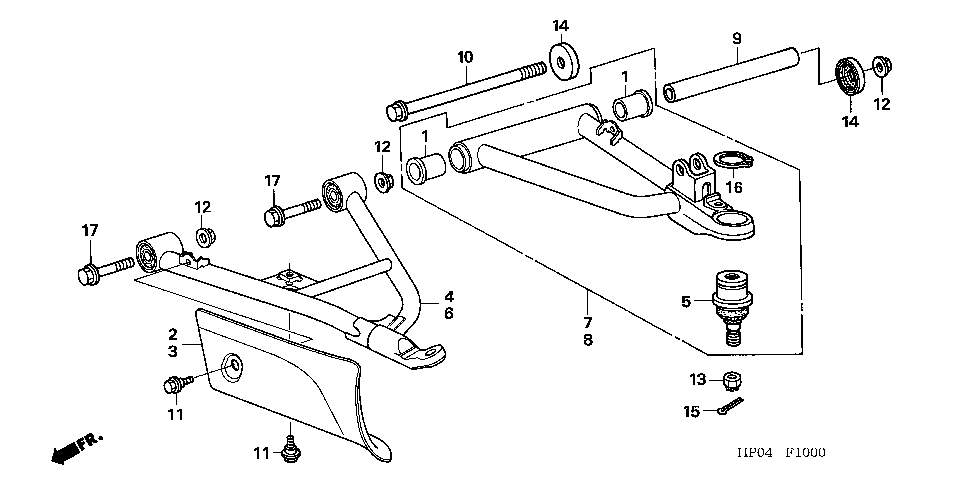 F-11-1 FRONT ARM (TRX500FA5/6/7/8)