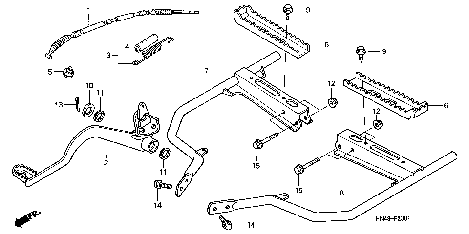 F-23-1 STEP (TRX350TE/FE)