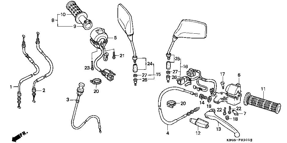 F-3 HANDLE LEVER/SWITCH/CABLE (1)