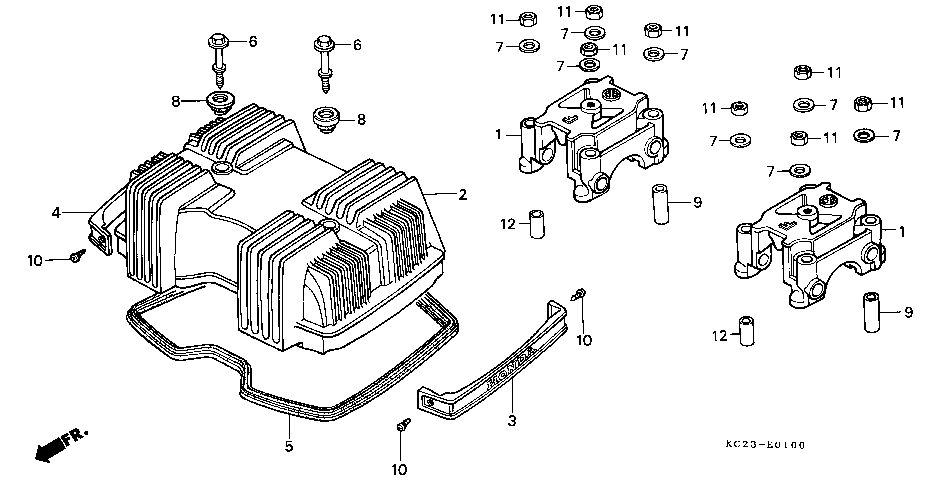 E-1 Крышка блока цилиндров