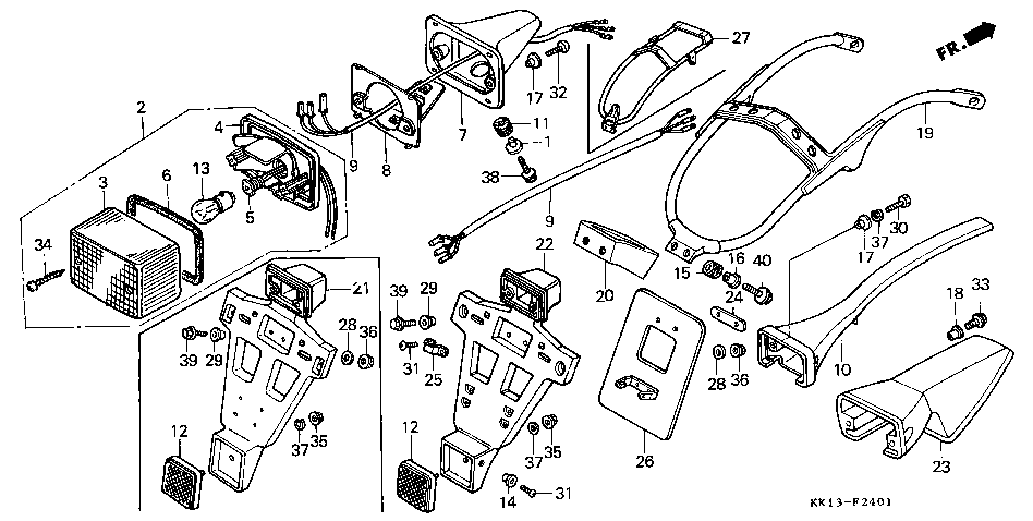 F-24-1 Задний габаритный фонарь (2)