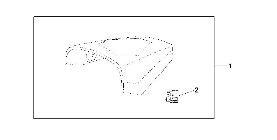 08F-74-02 REAR SEAT COWL BLACK