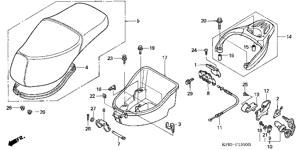 F-15 SEAT/LUGGAGE BOX