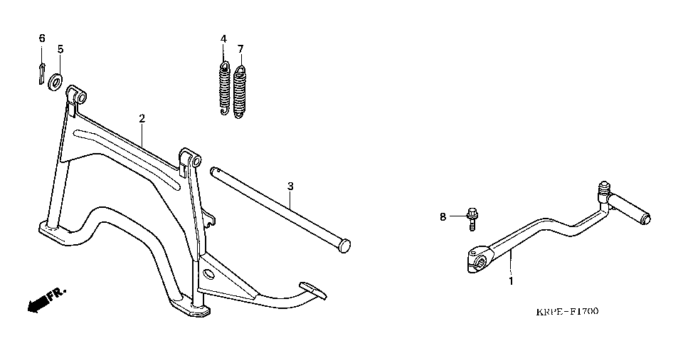 F-17 KICK STARTER ARM/STAND