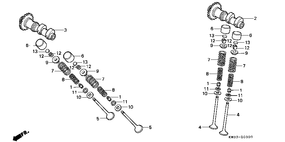 E-3 CAMSHAFT/VALVE
