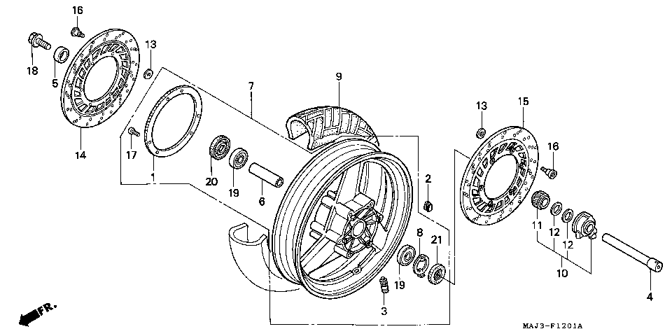 F-12-1 FRONT WHEEL (ST1100A)