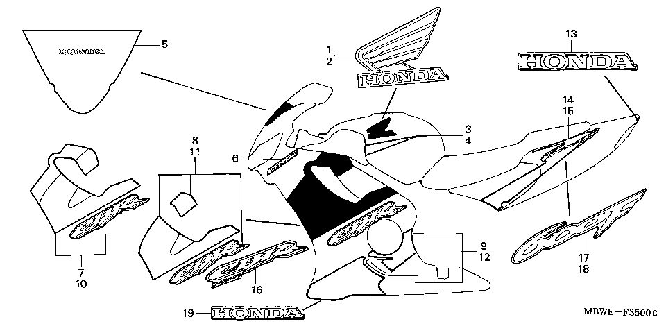 F-35 STRIPE (CBR600F2-3)