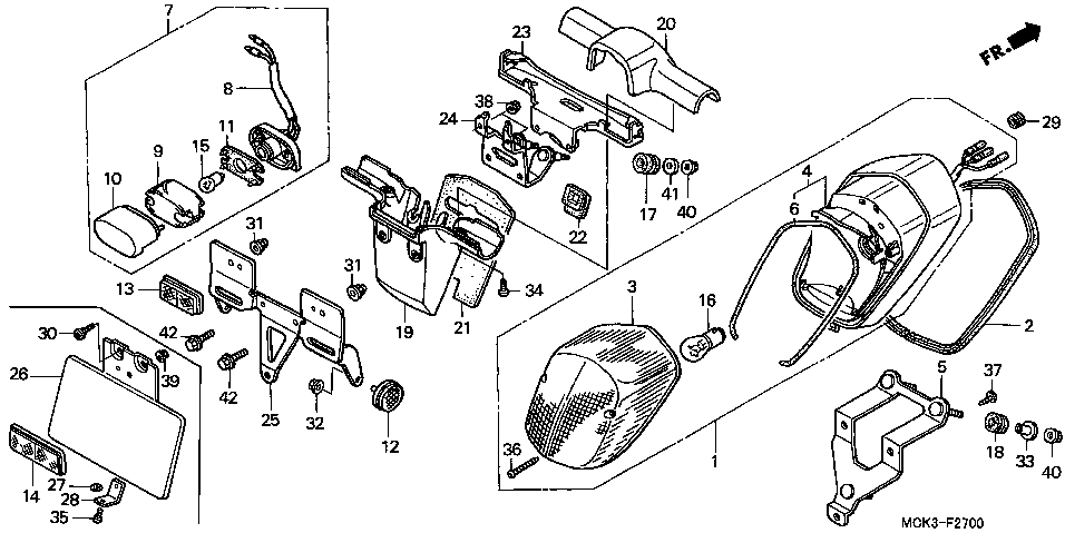 F-27 Задний габаритный фонарь