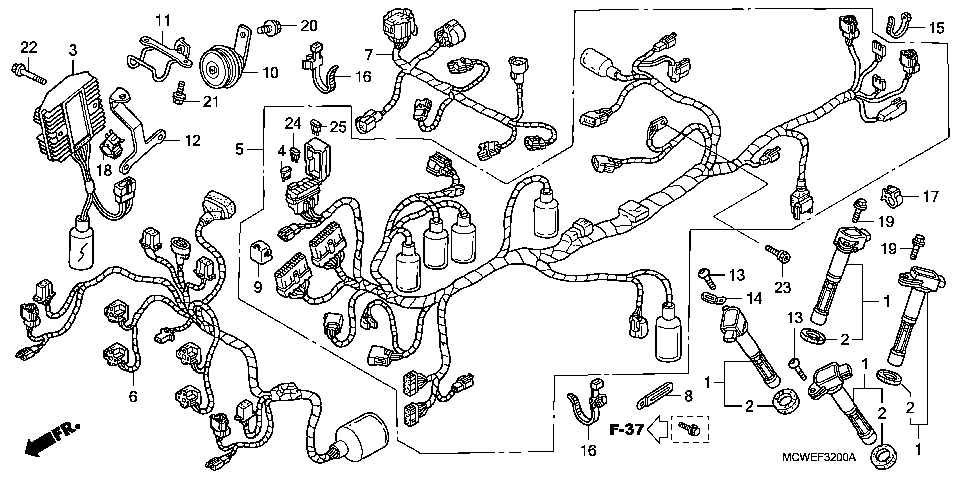 F-32 WIRE HARNESS(VFR800)