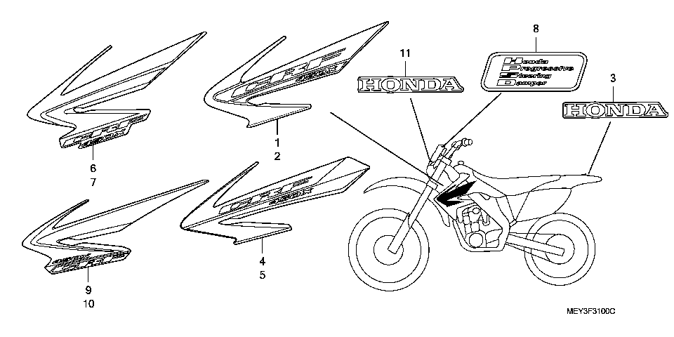 F-31 MARK(CRF450X5,6,7,8)