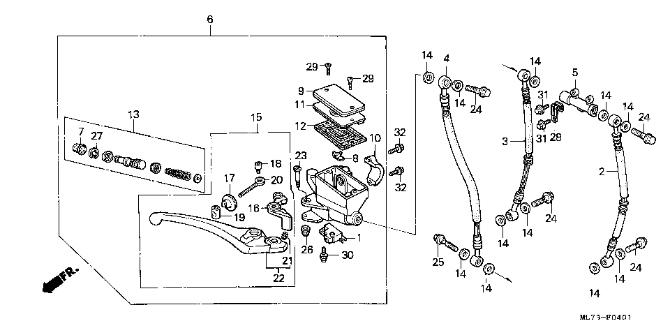 F-4-1 FRONT BRAKE MASTER CYLINDER (2)