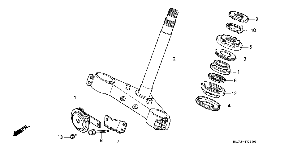 F-7 STEERING STEM