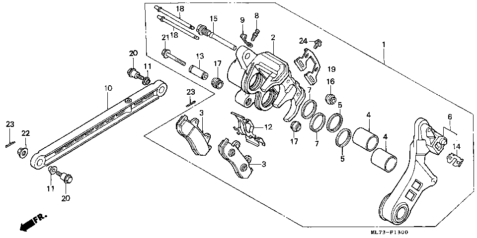 F-13 REAR BRAKE CALIPER (1)