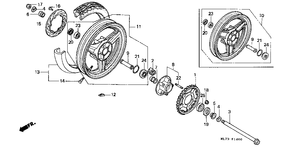 F-14 REAR WHEEL