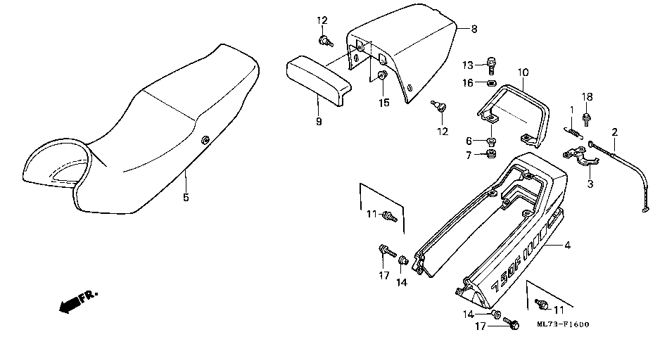 F-16 SEAT/REAR COWL