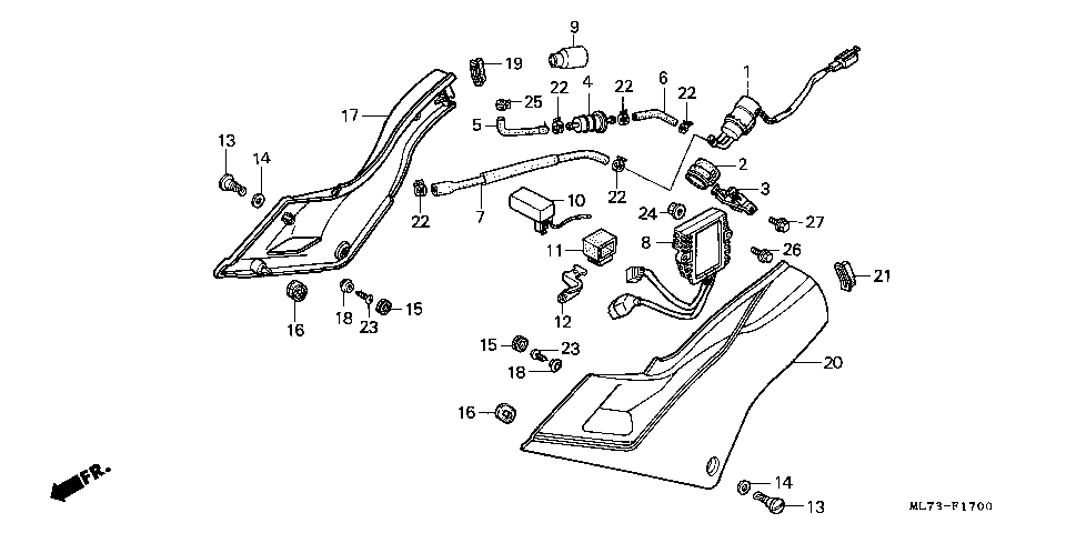 F-17 SIDE COVER/FUEL PUMP/ RECTIFIER